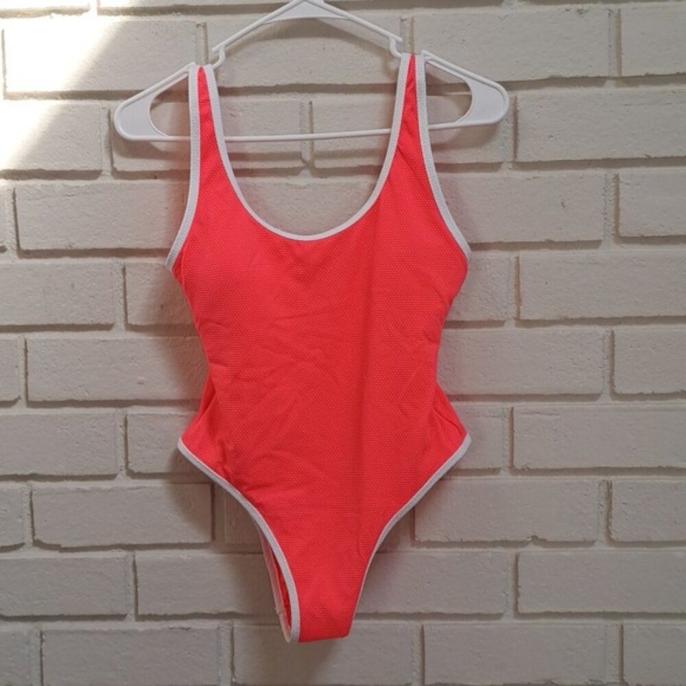 Love & Sports Cora/White 1 Piece Swim Suit. Size XS NWOT
